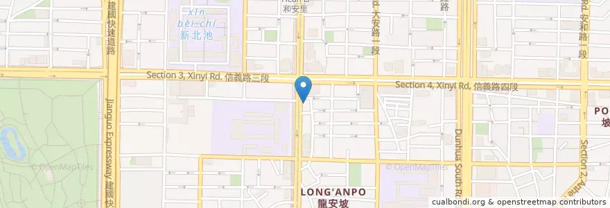 Mapa de ubicacion de 鮪一繙 en 台湾, 新北市, 台北市, 大安区.