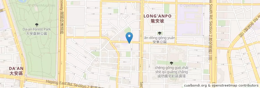 Mapa de ubicacion de 米克斯咖啡 en Taiwan, 新北市, Taipé, 大安區.