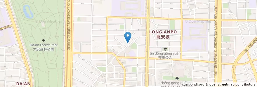 Mapa de ubicacion de 七里亭瑞安店 en 臺灣, 新北市, 臺北市, 大安區.
