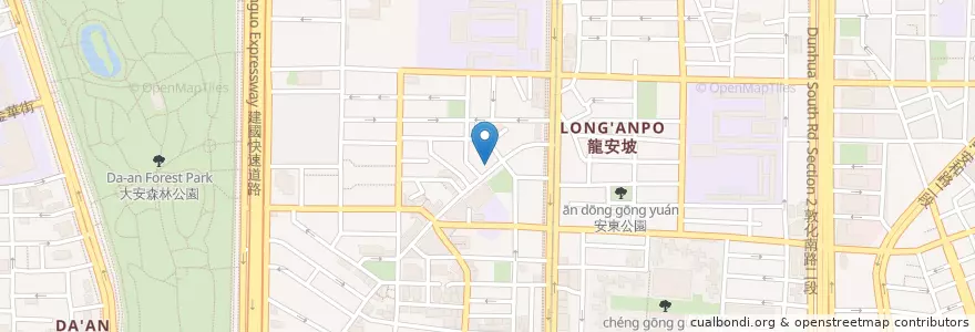Mapa de ubicacion de 台北護靈宮 en 臺灣, 新北市, 臺北市, 大安區.