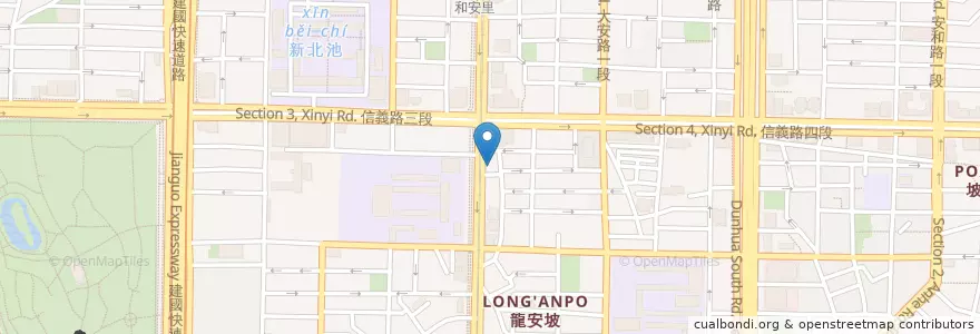 Mapa de ubicacion de Meetup en Taiwan, Nuova Taipei, Taipei, 大安區.