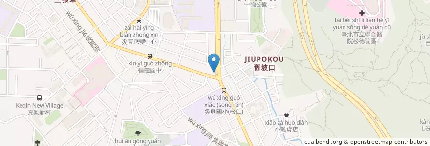 Mapa de ubicacion de 麥當勞 en Taïwan, Nouveau Taipei, Taipei, District De Xinyi.