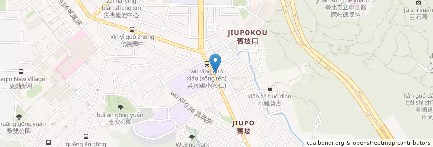 Mapa de ubicacion de various en 臺灣, 新北市, 臺北市, 信義區.