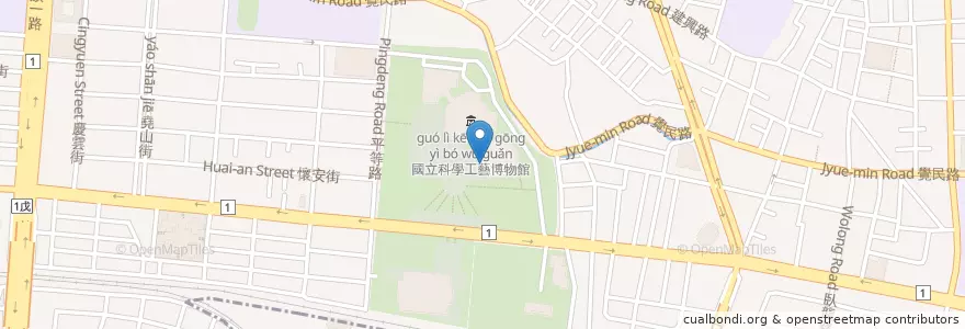 Mapa de ubicacion de 3D立體電影院 en Taiwan, Kaohsiung, 三民區.
