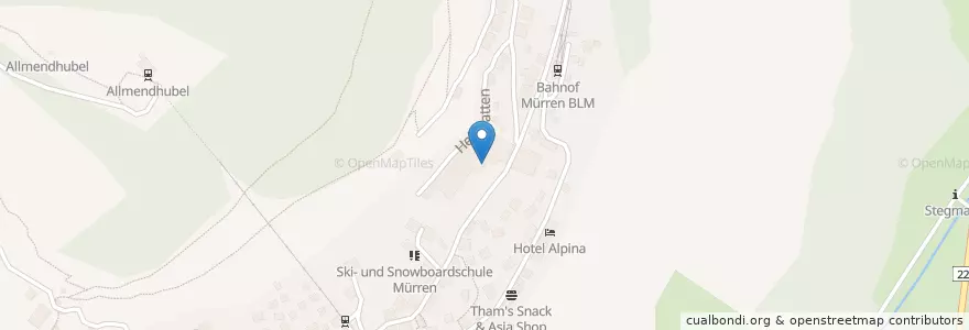 Mapa de ubicacion de Massage & Beauty en Schweiz/Suisse/Svizzera/Svizra, Bern/Berne, Verwaltungsregion Oberland, Verwaltungskreis Interlaken-Oberhasli, Lauterbrunnen.