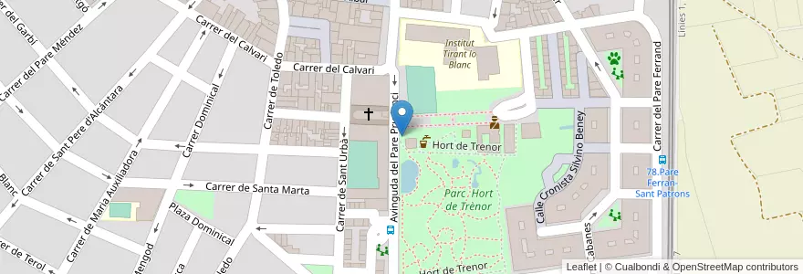 Mapa de ubicacion de 56.Torrent - Hort de Trenor en اسپانیا, Comunitat Valenciana, València / Valencia, L'Horta Oest, Torrent.
