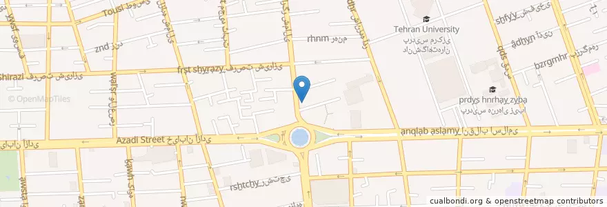 Mapa de ubicacion de کافه ایما en Iran, Teheran, شهرستان تهران, Teheran, بخش مرکزی شهرستان تهران.
