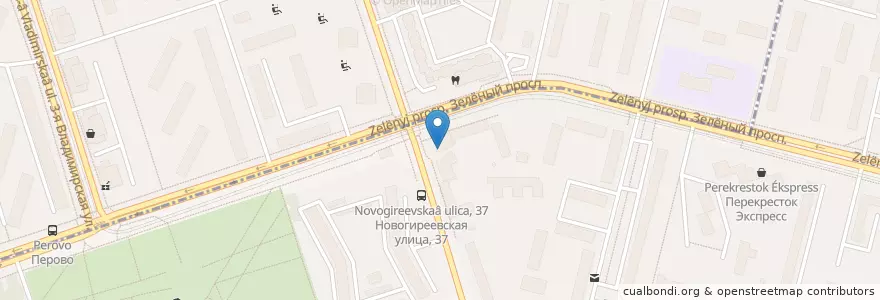 Mapa de ubicacion de Столички en Россия, Центральный Федеральный Округ, Москва, Восточный Административный Округ, Район Новогиреево.