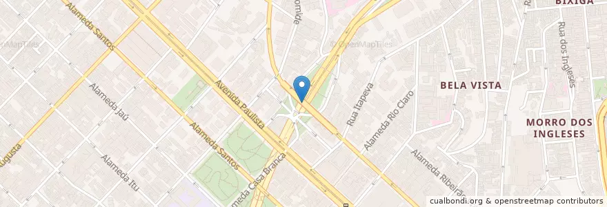 Mapa de ubicacion de Café do Mirante en 브라질, 남동지방, 상파울루, Região Geográfica Intermediária De São Paulo, Região Metropolitana De São Paulo, Região Imediata De São Paulo, 상파울루.
