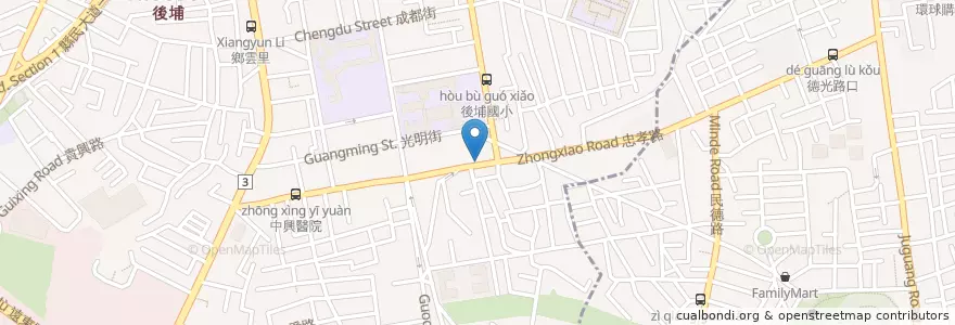 Mapa de ubicacion de 三媽臭臭鍋-板橋忠孝店 en Taiwan, New Taipei, Banqiao District.