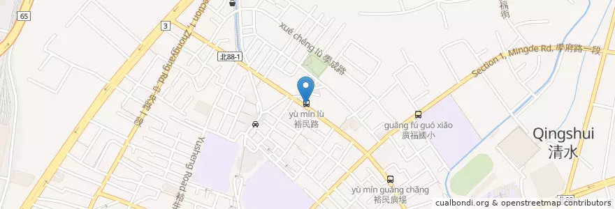 Mapa de ubicacion de 路易莎咖啡Louisa coffee en 臺灣, 新北市, 土城區.