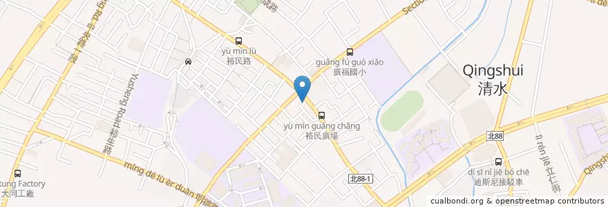 Mapa de ubicacion de 麥當勞 en Taiwán, Nuevo Taipéi, 土城區.