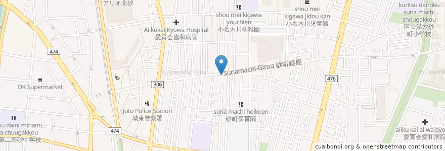 Mapa de ubicacion de 珈琲館 en 日本, 東京都, 江東区.