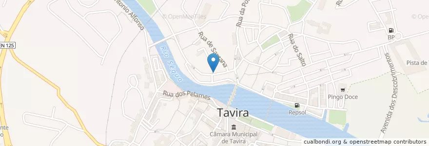 Mapa de ubicacion de Tasca do Zé André en Portekiz, Algarve, Algarve, Faro, Tavira, Tavira.