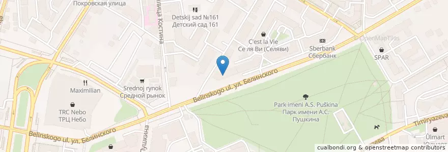 Mapa de ubicacion de Нижегородская Кофейня en Rusia, Приволжский Федеральный Округ, Óblast De Nizhni Nóvgorod, Городской Округ Нижний Новгород.