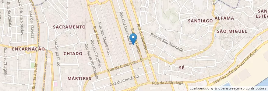 Mapa de ubicacion de Antigo Convento de Corpus Christi en Португалия, Área Metropolitana De Lisboa, Лиссабон, Grande Lisboa, Лиссабон, Santa Maria Maior.