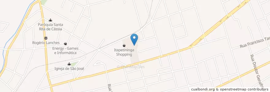 Mapa de ubicacion de Burger King en البَرَازِيل, المنطقة الجنوبية الشرقية, ساو باولو, Região Geográfica Intermediária De Sorocaba, Região Imediata De Itapetininga, Região Metropolitana De Sorocaba, Itapetininga.