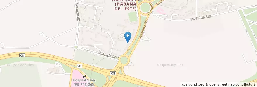 Mapa de ubicacion de La Orquídea en Kuba, Havanna.