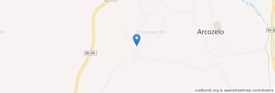 Mapa de ubicacion de Arcozelo en Portekiz, Norte, Alto Minho, Viana Do Castelo, Ponte De Lima, Arcozelo.