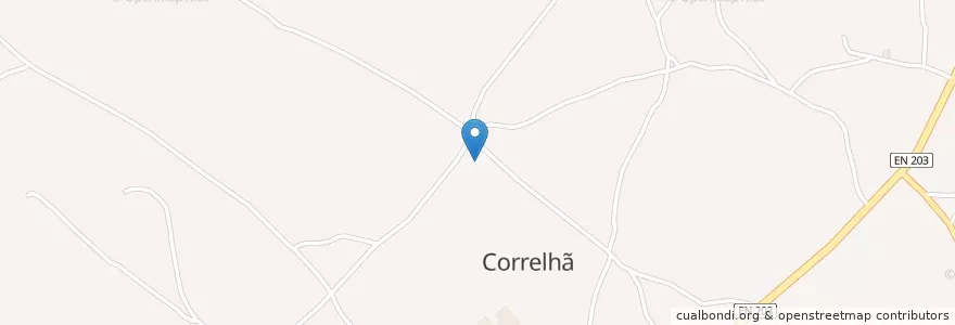 Mapa de ubicacion de Correlhã en ポルトガル, ノルテ, Alto Minho, Viana Do Castelo, Ponte De Lima, Correlhã.
