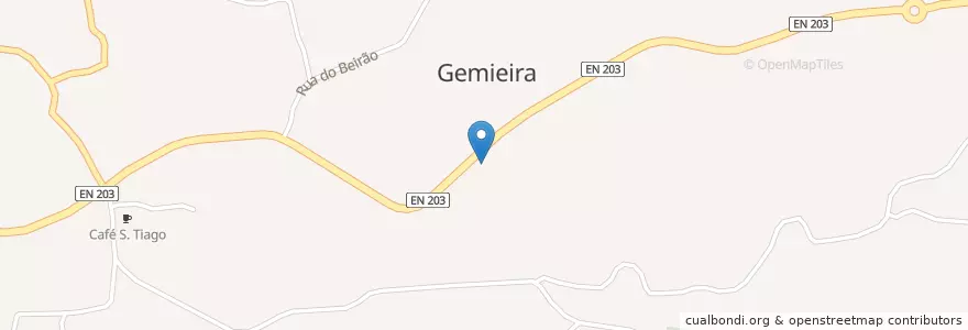 Mapa de ubicacion de Gemieira en Portugal, Nord, Alto Minho, Viana Do Castelo, Ponte De Lima, Gemieira.