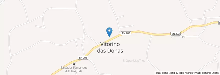 Mapa de ubicacion de Vitorino das Donas en البرتغال, المنطقة الشمالية (البرتغال), ألتو مينيو, فيانا دو كاستيلو, بونتي دي ليما, Vitorino Das Donas.