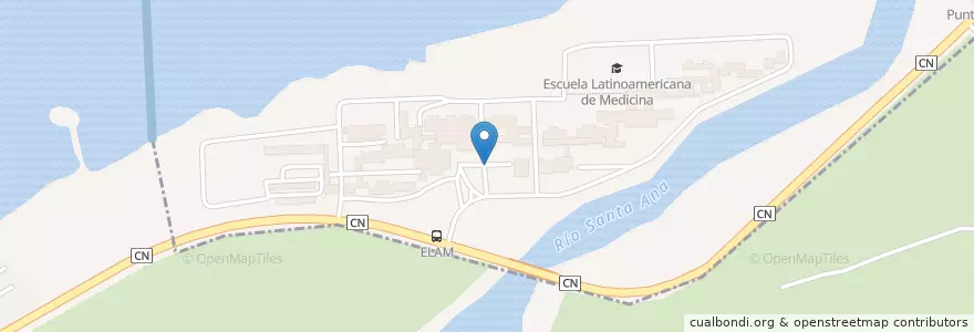 Mapa de ubicacion de Escuela Latinoamericana de Medicina en Куба, Артемиса, Playa, Bauta.