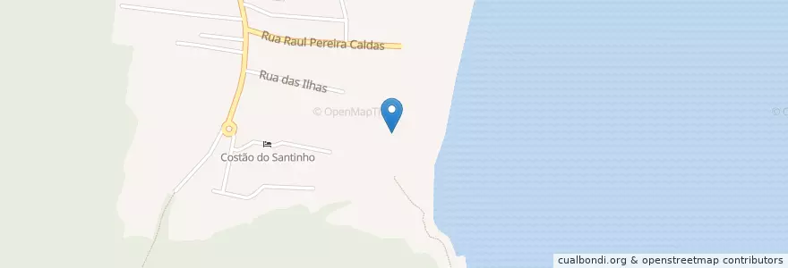 Mapa de ubicacion de Rancho do Pescador en برزیل, منطقه جنوب برزیل, سانتا کاتارینا, Microrregião De Florianópolis, Região Geográfica Intermediária De Florianópolis, فلرینو پولیس.