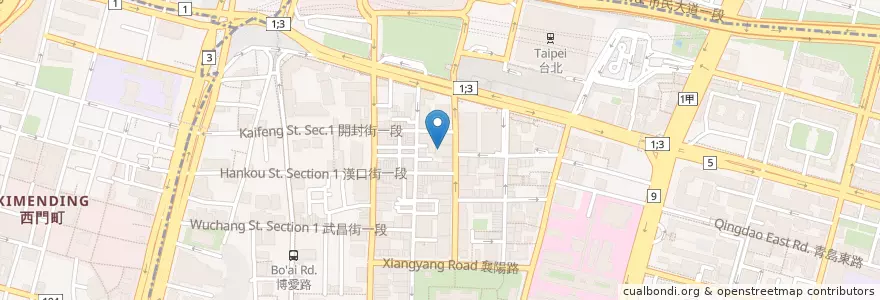 Mapa de ubicacion de くら寿司 en Taiwan, Neu-Taipeh, Taipeh, Zhongzheng.