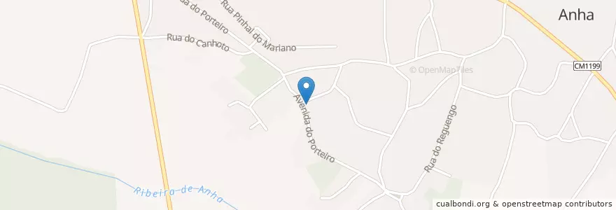 Mapa de ubicacion de Anha en Portugal, North, Alto Minho, Viana Do Castelo, Viana Do Castelo, Anha.