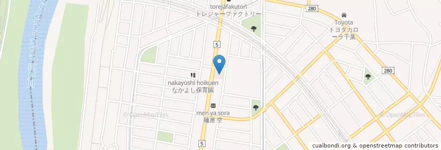 Mapa de ubicacion de ドトールコーヒーショップ en 日本, 埼玉県, 流山市.