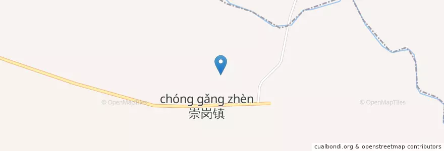 Mapa de ubicacion de 金巢开发区 en China, Jiangxi, Fuzhou, 临川区 (Linchuan), 金巢开发区, 崇岗镇.