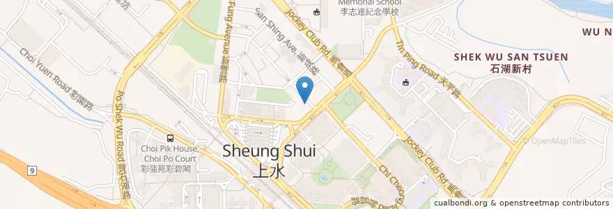 Mapa de ubicacion de 龍豐藥房 Lung Fung Dispensary en China, Hong Kong, Cantão, Novos Territórios, 北區 North District.