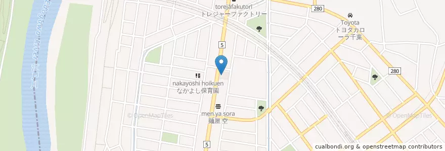 Mapa de ubicacion de Esso en 日本, 埼玉県, 流山市, 三郷市.