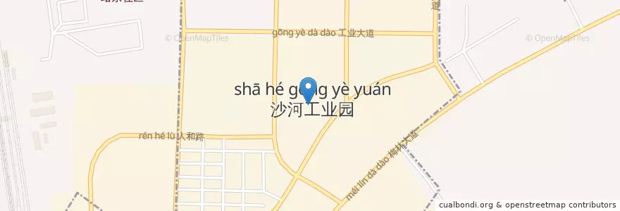 Mapa de ubicacion de 沙河工业园 en 中国, 江西省, 赣州市, 章贡区, 沙河镇, 沙河工业园.
