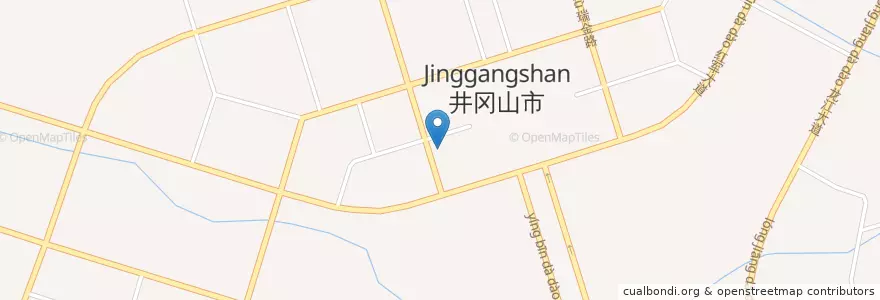 Mapa de ubicacion de 红星街道 en 中国, 江西省, 吉安市, 红星街道.