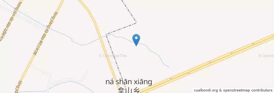 Mapa de ubicacion de 拿山乡 en Китай, Цзянси, Цзиань, 红星街道.