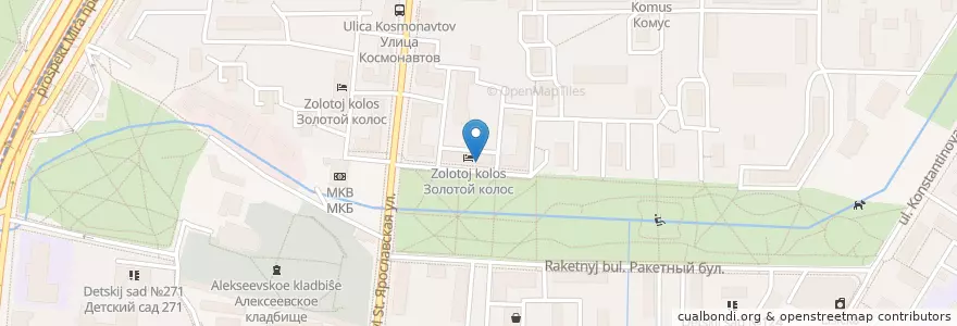 Mapa de ubicacion de ШтирБирЛиц en Russia, Distretto Federale Centrale, Москва, Северо-Восточный Административный Округ, Алексеевский Район.