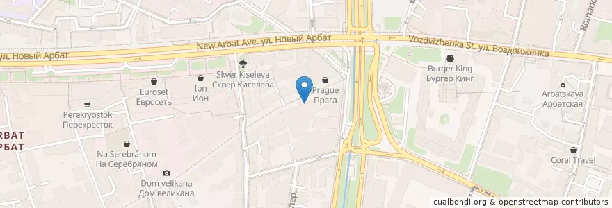 Mapa de ubicacion de Неофарм en Россия, Центральный Федеральный Округ, Москва, Центральный Административный Округ, Район Арбат.