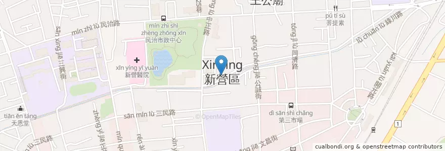 Mapa de ubicacion de N Cafe en Тайвань, Тайнань, 新營區.