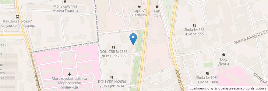Mapa de ubicacion de Стардог!s en Rússia, Distrito Federal Central, Москва, Центральный Административный Округ, Район Замоскворечье.