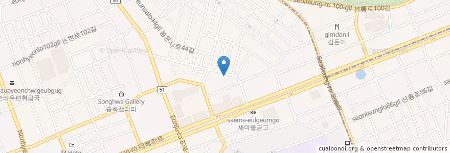 Mapa de ubicacion de 카페리빈 en 韩国/南韓, 首尔, 江南區, 역삼동, 역삼1동.