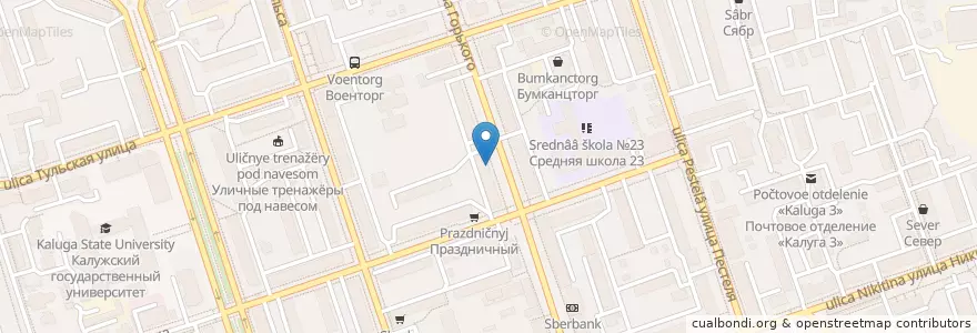 Mapa de ubicacion de BEERЛОГА  Craft beer en ロシア, 中央連邦管区, カルーガ州, Городской Округ Калуга.
