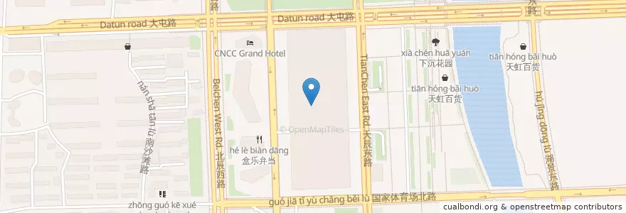 Mapa de ubicacion de China National Convention Centre en Çin, Pekin, Hebei, 朝阳区 / Chaoyang.
