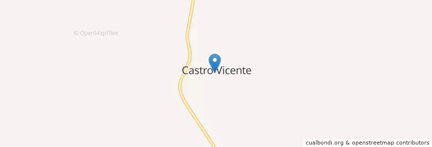 Mapa de ubicacion de Castro Vicente en ポルトガル, ノルテ, Terras De Trás-Os-Montes, Bragança, Mogadouro, Castro Vicente.