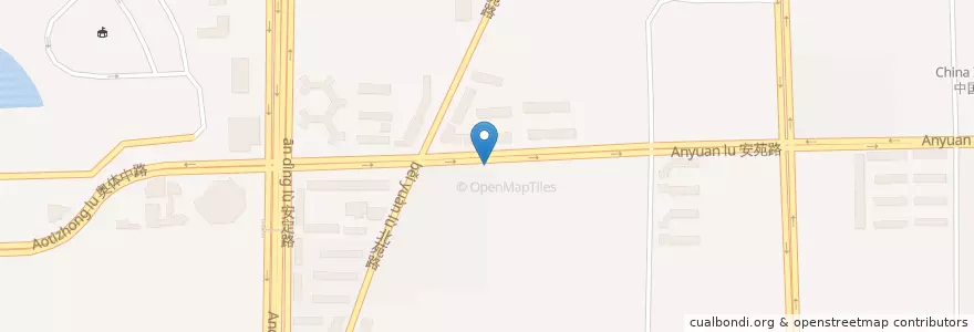 Mapa de ubicacion de China Construction Bank en الصين, بكين, خبي, 朝阳区 / Chaoyang.