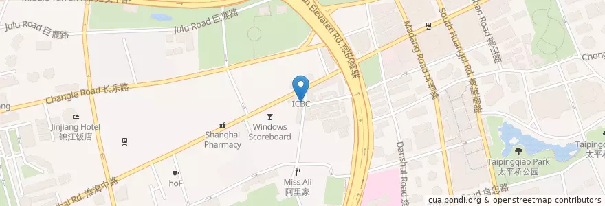 Mapa de ubicacion de Wei Xiang Zhai en China, Shanghai, Huangpu.