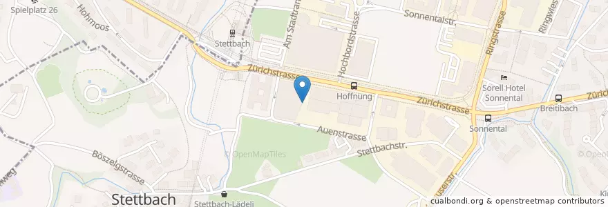 Mapa de ubicacion de Parkhaus Samsung Hall en Suisse, Zurich, Bezirk Uster, Dübendorf.