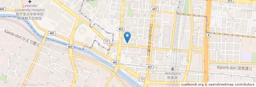 Mapa de ubicacion de アニON en Japón, Tokio, Chiyoda.