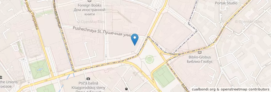 Mapa de ubicacion de Шоколадница en Russland, Föderationskreis Zentralrussland, Moskau, Zentraler Verwaltungsbezirk, Тверской Район.